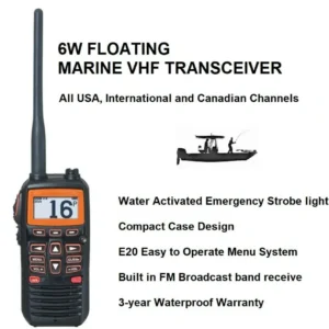 YAESU HX210 Standard Horizon HX210E Walkie Talkie VHF Marine Floating Handheld Radio IPX7 Waterproof Transceiver