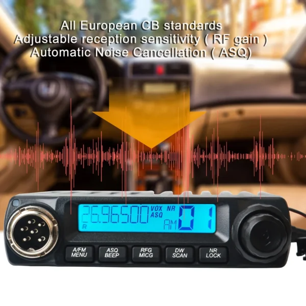 TYT European CB Mini 11 Meters Radio Walkie Talkie FM AM Citizen Band 4W 40Channels 27MHz Mobile Transceiver - Image 2