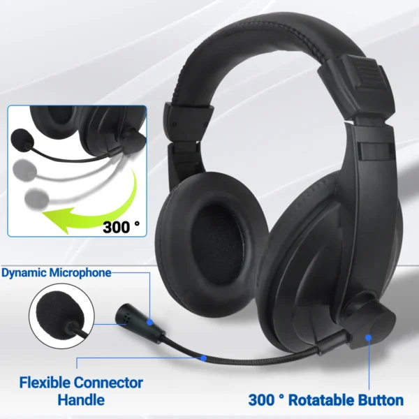 PTT VOX MIC Flexible Earphone Bi-directional Radio Headset for Baofeng UV-21 Pro UV-5R Quansheng UV-K5(8) UV-K6 Walkie Talkies - Image 5