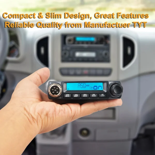 TYT European CB Mini 11 Meters Radio Walkie Talkie FM AM Citizen Band 4W 40Channels 27MHz Mobile Transceiver - Image 3
