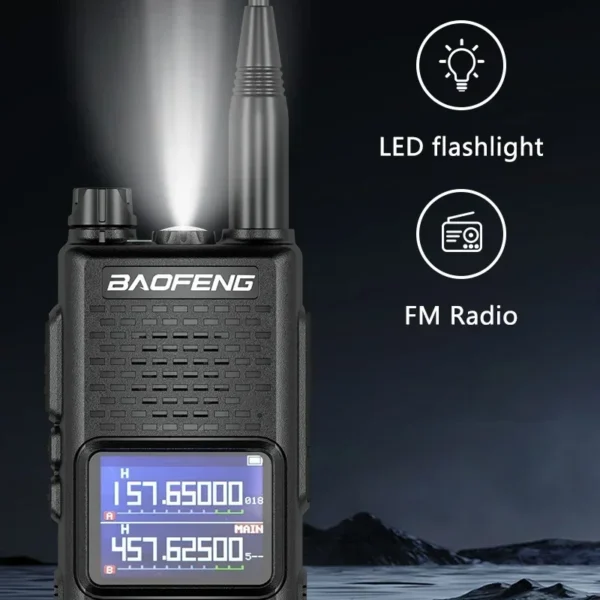 Baofeng UV-30H Pro Max 13W Walkie Talkie Tri-Band Type-C Charging FM High Power NOAA 999 Channel Long Range Two Way Radio - Image 5