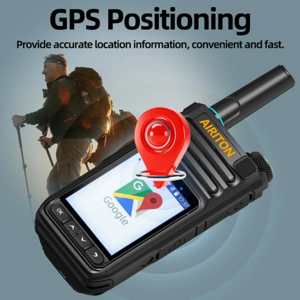 AIRITON AI-3288 ZELLO Walkie Talkie 2.4”Touch Screen GPS WIFI 2G 3G 4G Bluetooth Unlimited distance Recording Global POC Radio - Image 3
