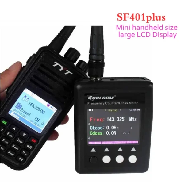 Surecom Frequency Meter SF401 plus Frequency Counter 27Mhz-3000Mhz Radio Portable Frequency Counter meter