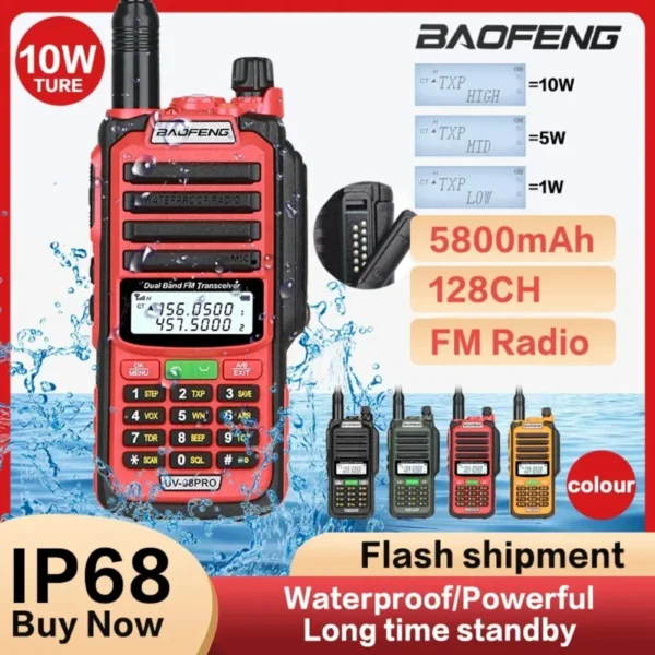 Baofeng UV-98 Pro Walkie Talkie Wireless Communication Radio Ham Transceiver For Hunting Camping Long Range Two Way Radio - Image 2