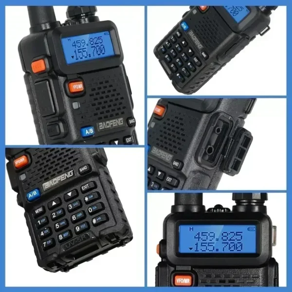 4pcs Baofeng UV-5R Walkie Talkie High Power Dual Band Long Range Portable Handheld Radio - Image 6