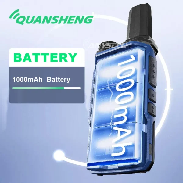 QUANSHENG New Walkie Talkie MINI TG-A1 UHF 400-470Mhz Handheld Thin Walkie Talkie One Key Copy Frequency - Image 4