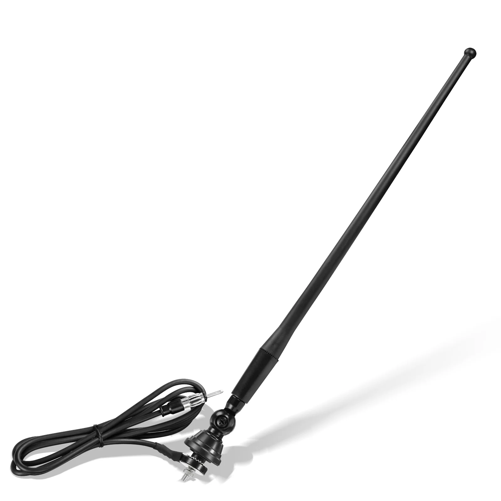 Eightwood Marine Boat Radio Antenna Rubber Duck Flexible Mastfits for Radio Stereos on Boat,Car,Yacht,Sailboat,RV, Motorhome,