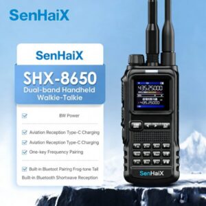 SENHAIX SHX-8650 UV Dual-Band Emergency Walkie-Talkie